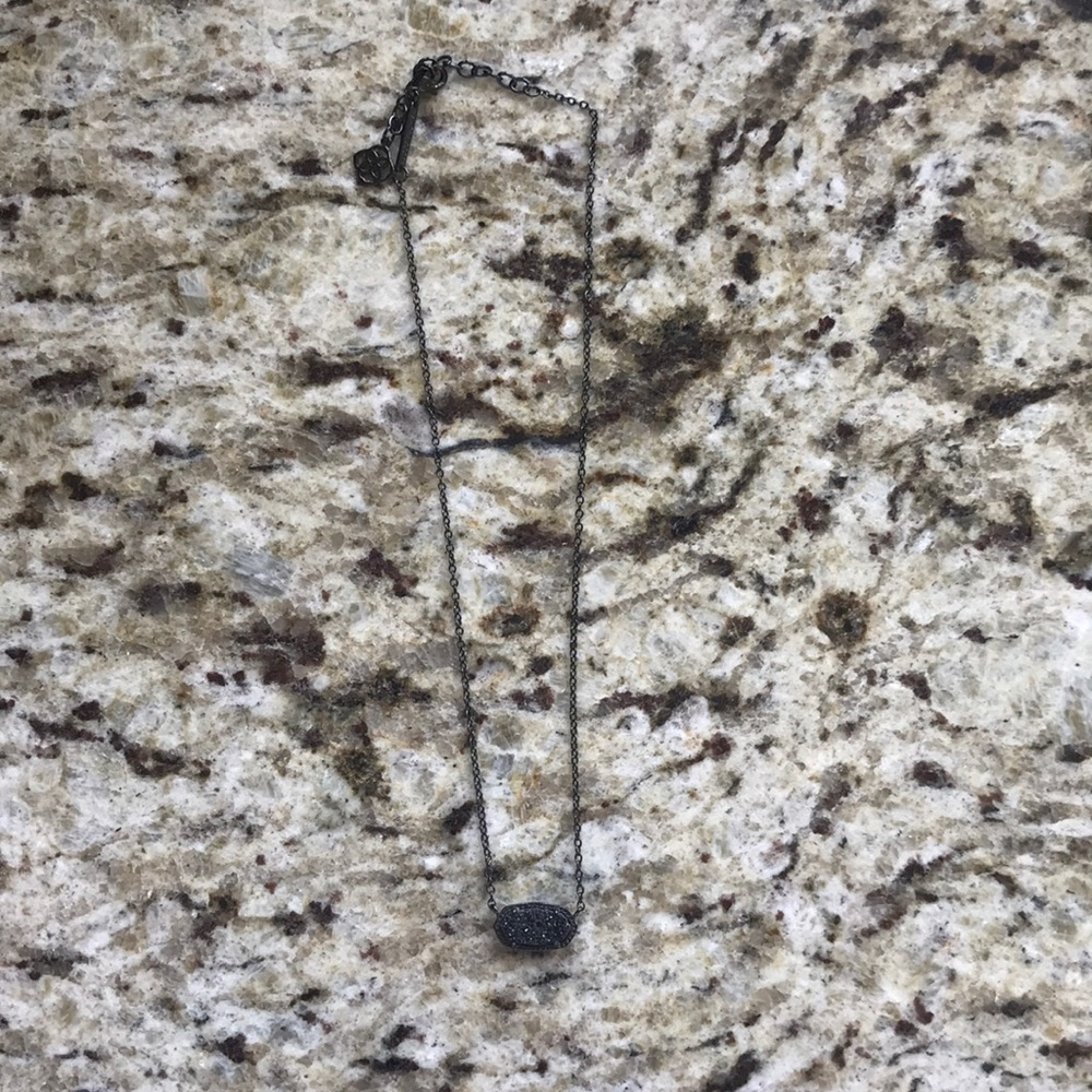 Kendra Scott Elisa Necklace in Gunmetal